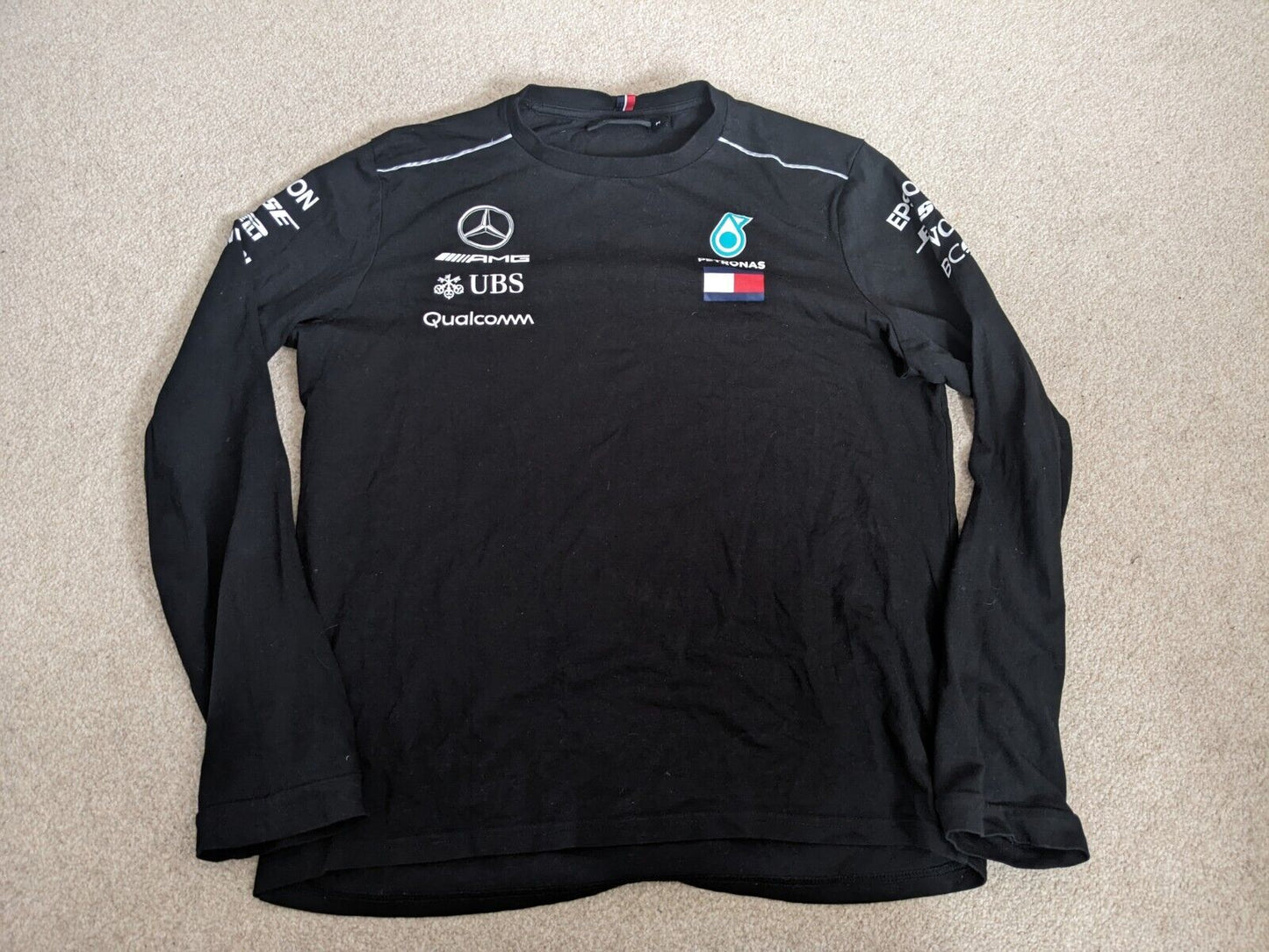 Mercedes AMG Petronas Long Sleeve Drivers Shirt Medium - Hamilton