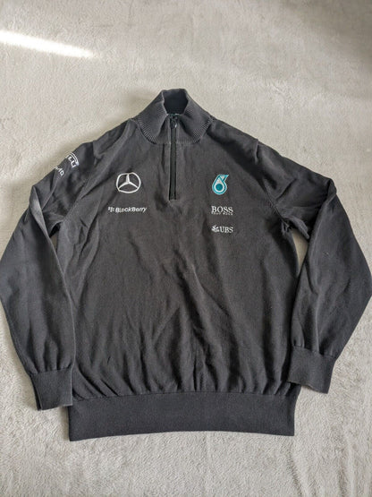 Mercedes F1 - 1/4 Zip Fleece Jumper - Medium