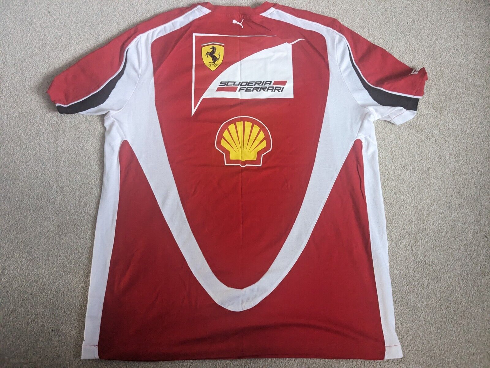 FERRARI PUMA FORMULA ONE F1 TEAM ISSUE T SHIRT XL