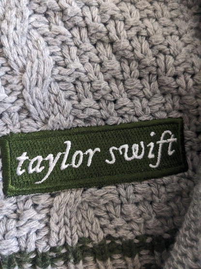 Taylor Swift - Official Grey Green Holiday Cardigan - Folklore Evermore - XL/2XL