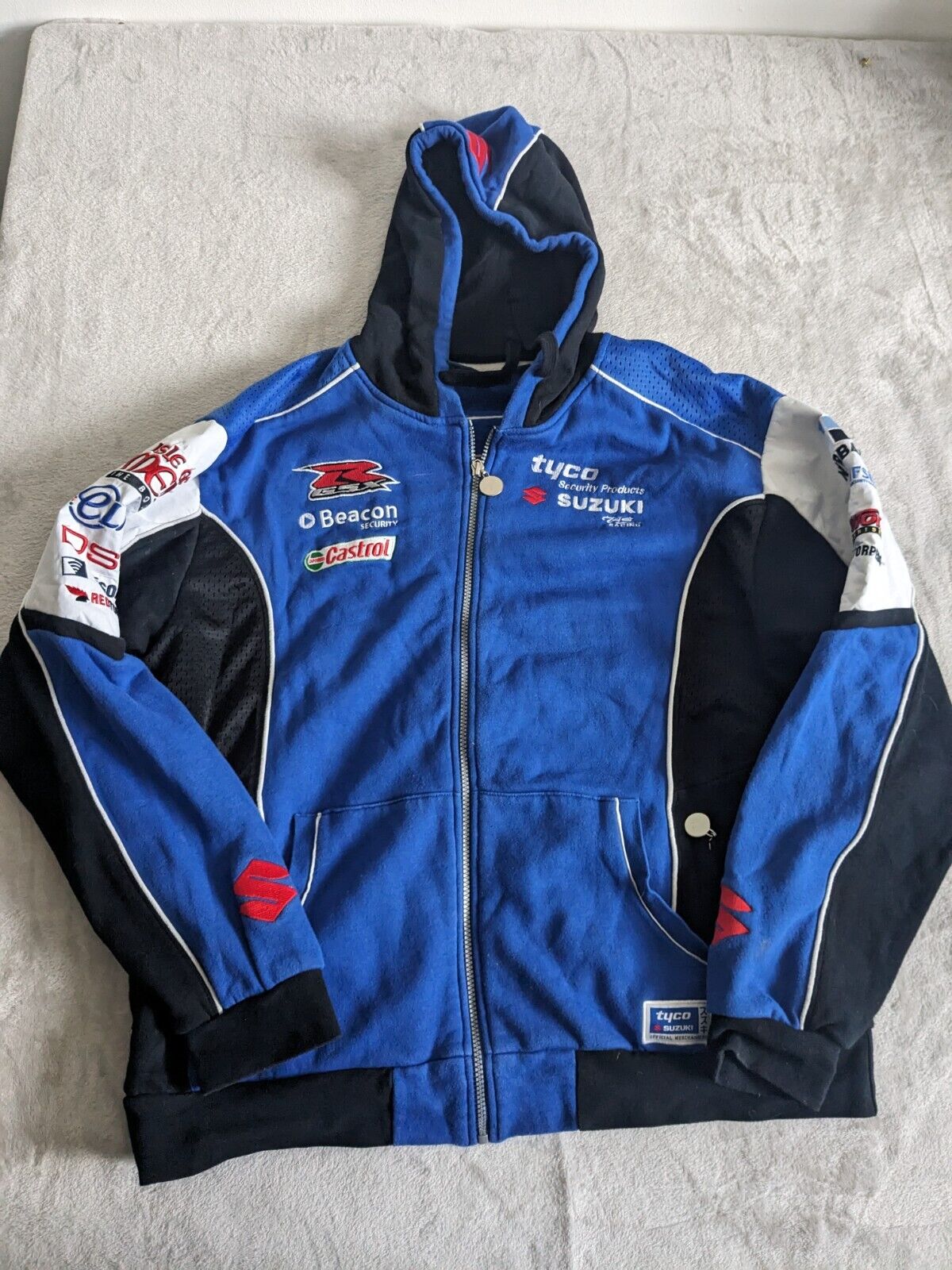 Suzuki Tyco Castrol Hoodie Jacket - Large