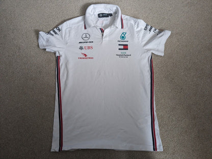 Mercedes F1 Mens Polo Shirt Size Small Lewis Hamilton George Russell