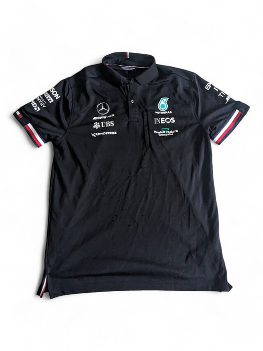 Mercedes F1 - Team Issue Tommy Hilfiger  Polo Shirt - Large