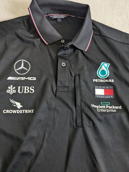 Mercedes F1 - Team Issue Tommy Hilfiger Polo Shirt - Large