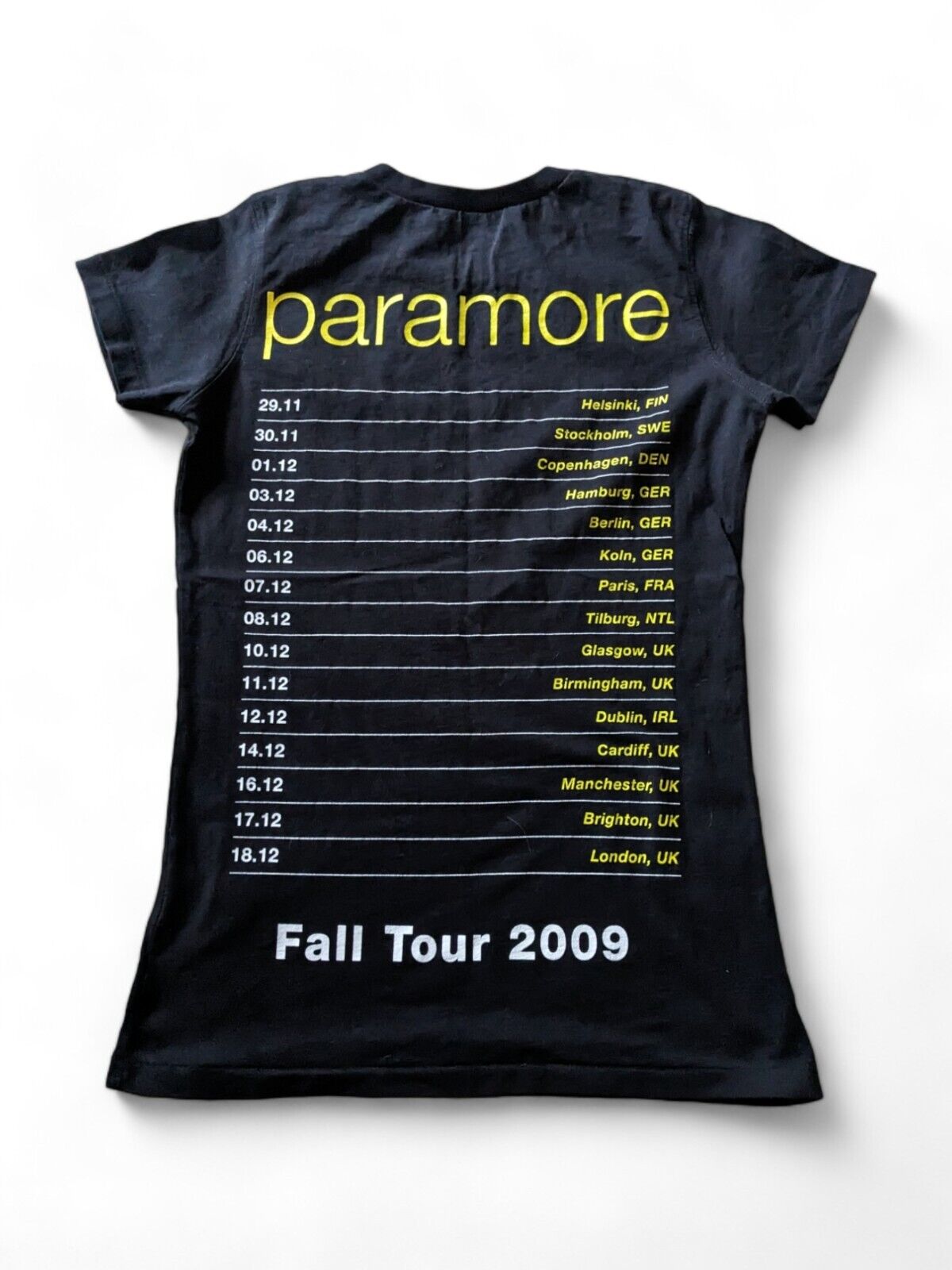 Paramore - Ignorance Name-Tag T-Shirt 2009 Tour- Small