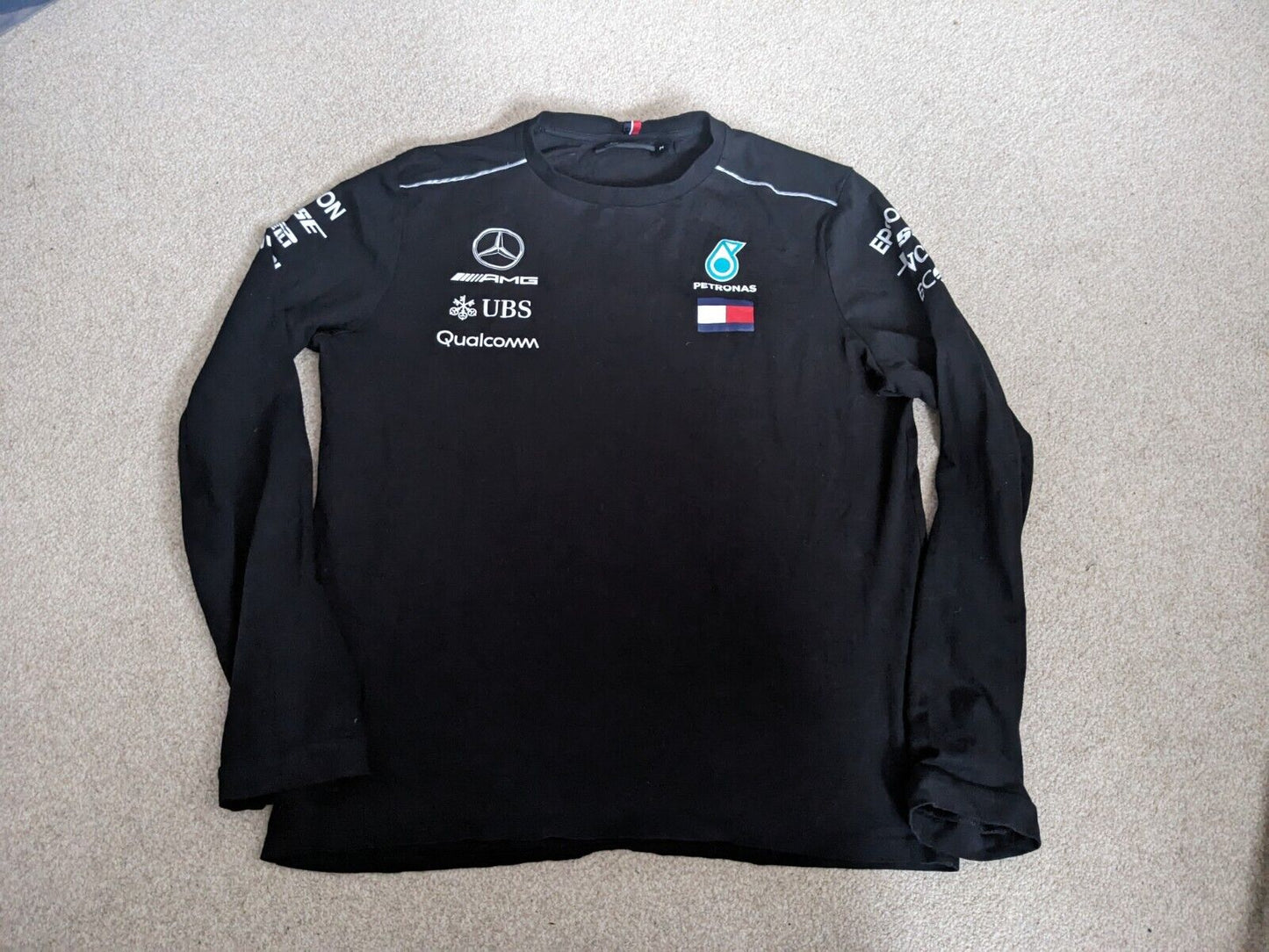 Mercedes AMG Petronas Long Sleeve Drivers Shirt Medium - Hamilton