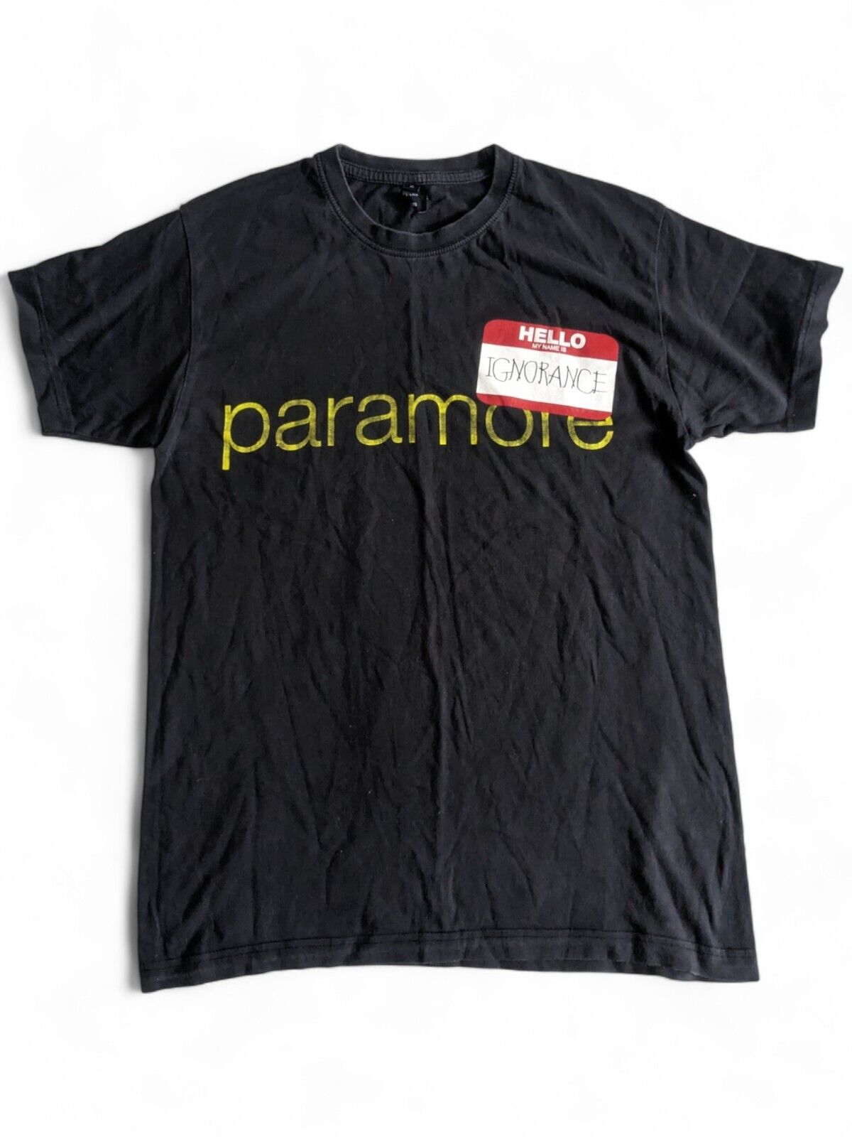 Paramore - Ignorance Nametag Tour T-Shirt - Small