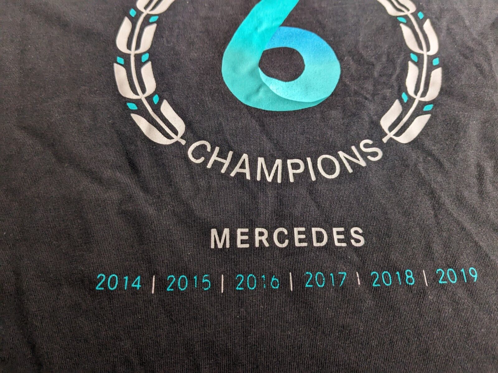 Mercedes F1 - 6 Times World Champion - Large - Hamilton