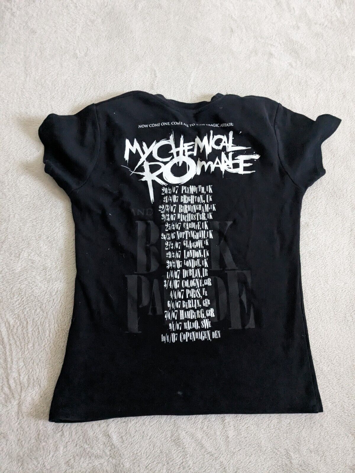 My Chemical Romance - The Black Parade Tour T-Shirt - Medium - MCR