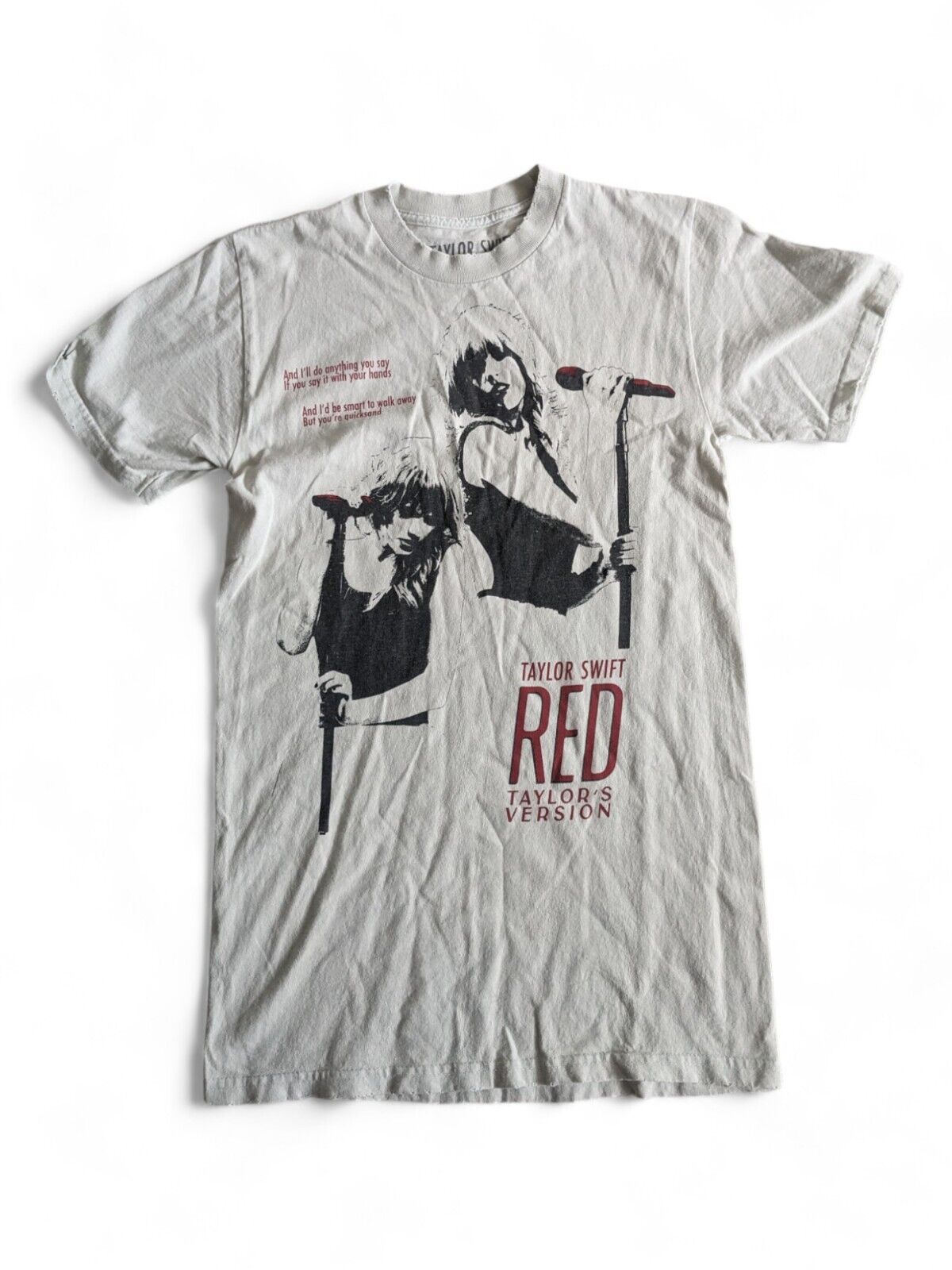 Taylor Swift - Treacherous Red T-Shirt - Distressed - Small