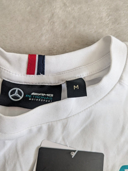 Mercedes F1 - White Long Sleeve T-Shirt - Medium