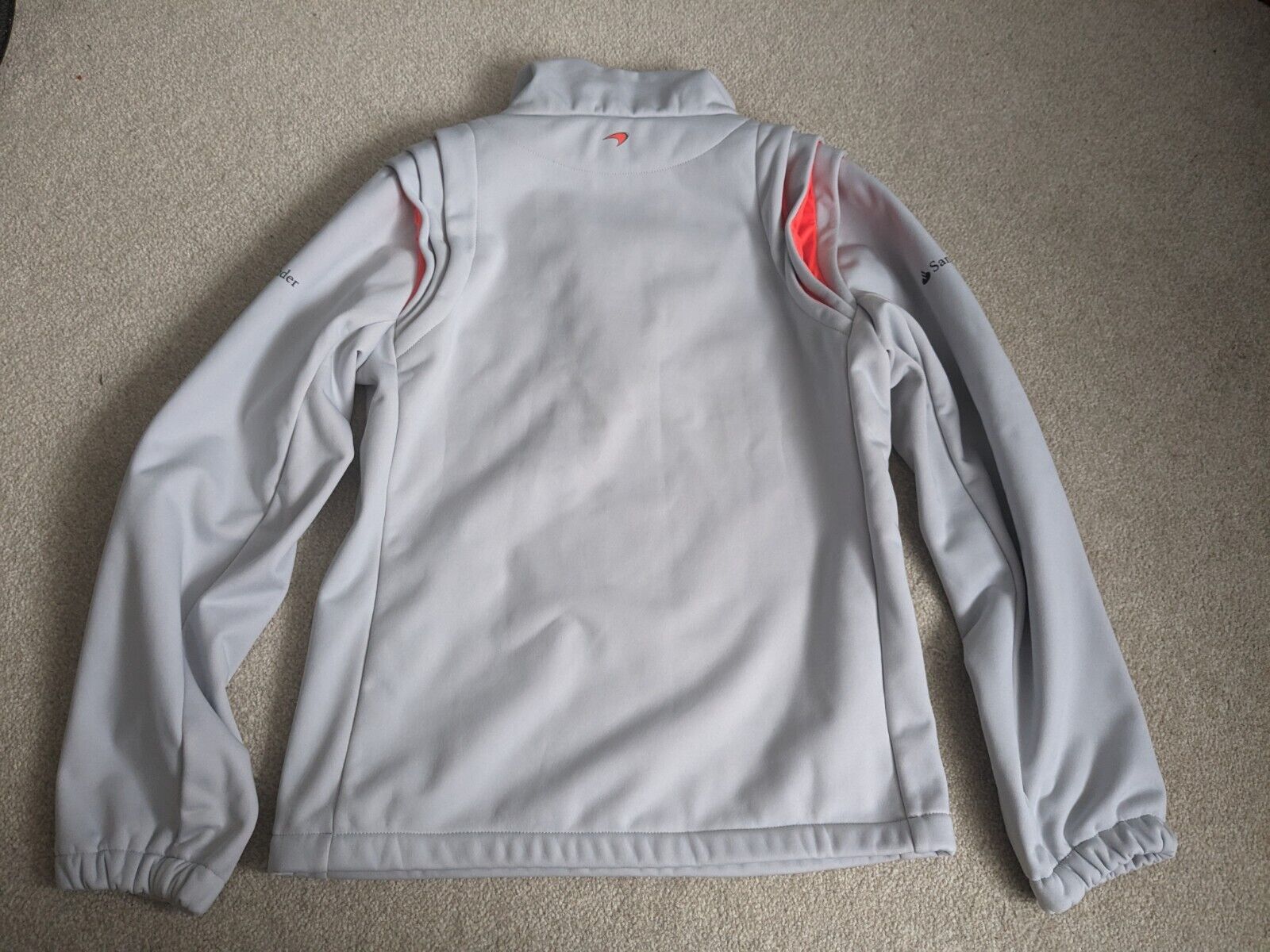 McLaren Mercedes F1 Racing Jumper Large Fleece Grey Jacket Vodafone Formula 1 