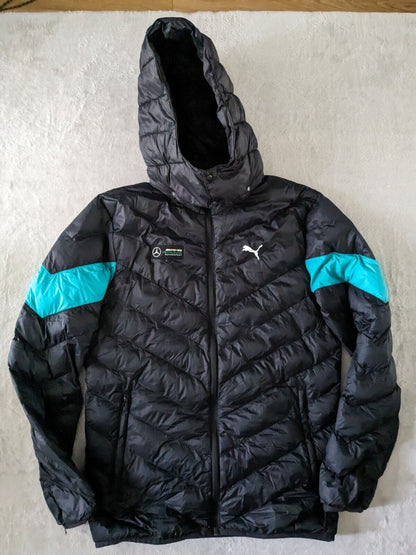 Mercedes F1 Puma - Padded Jacket Detachable Hood - Hamilton - Small