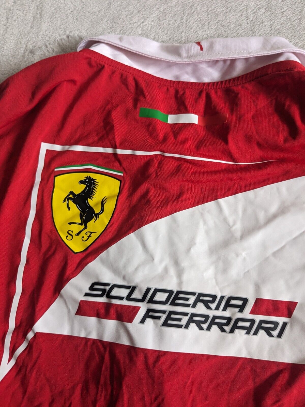 Ferrari F1 - Team Issue 70th Anniversary Zip up Polo Shirt - Small