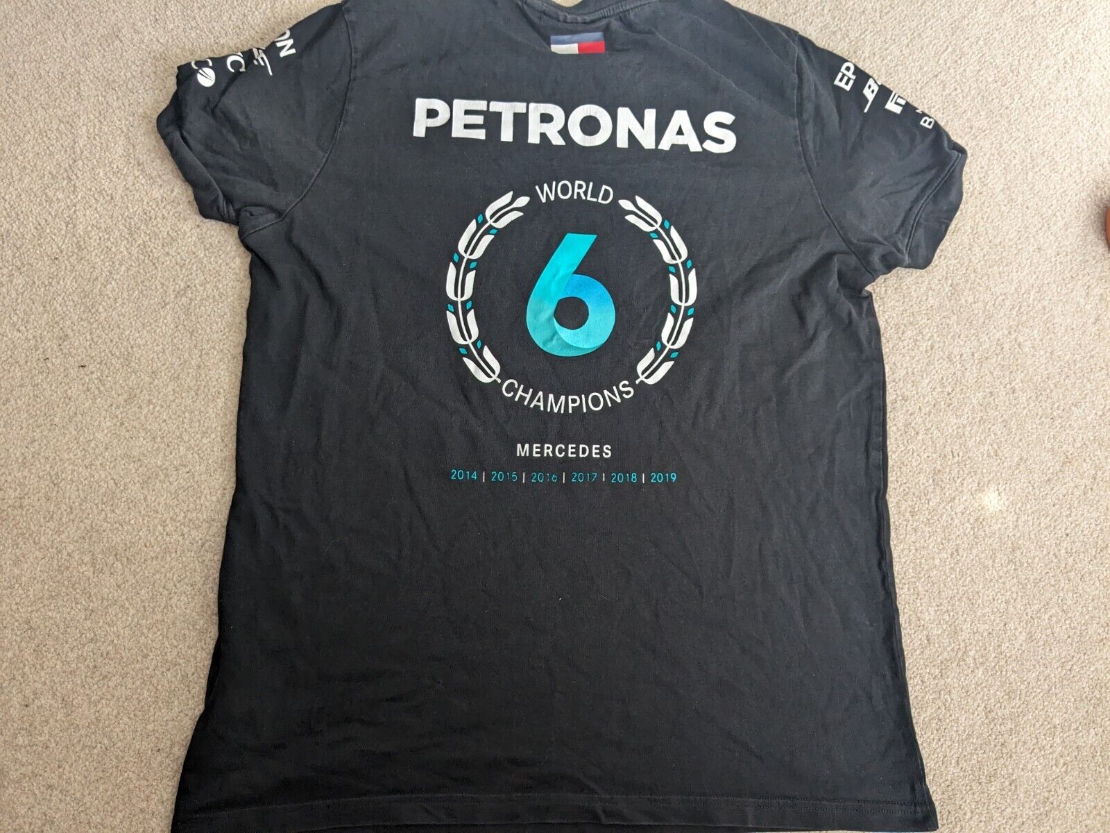 Mercedes F1 - 6 Times World Champion - Large - Hamilton