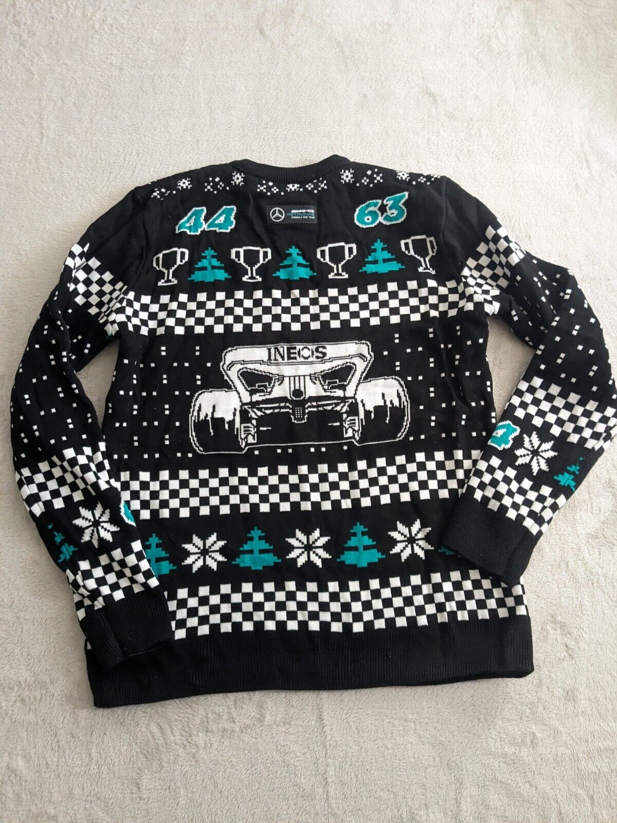 Mercedes F1 – Christmas Holiday Jumper – Medium – Hamilton