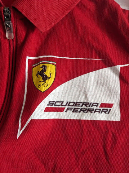 Ferrari F1 - Team Issue Zip Up Polo Shirt - Small