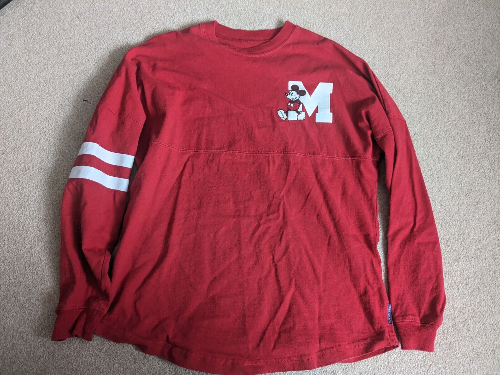 Shop Disney Store Mickey Mouse Spirit Jersey Red Jumper XS Extra Small