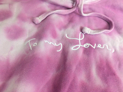 Taylor Swift To My Lover Tie Dye hoodie sweatshirt Medium