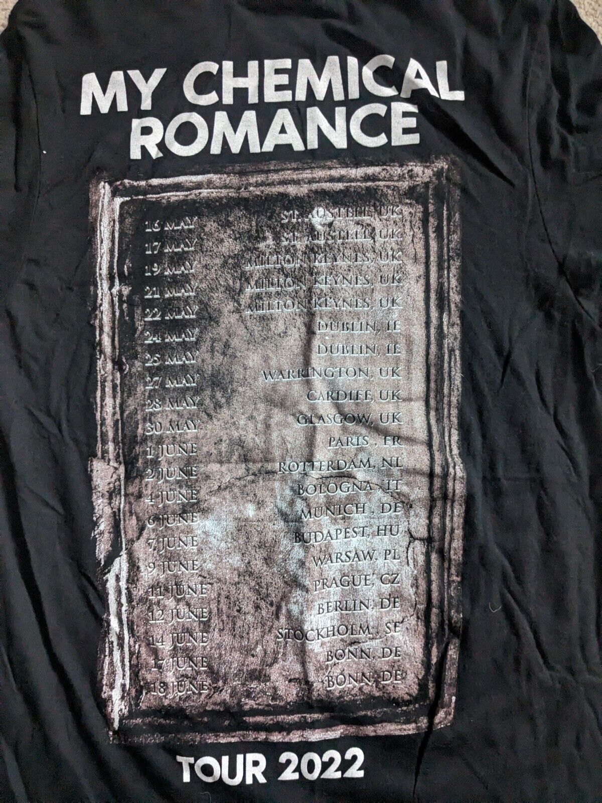 My Chemical Romance - Demolition Stone Lovers T-Shirt - Small - 2022 Tour