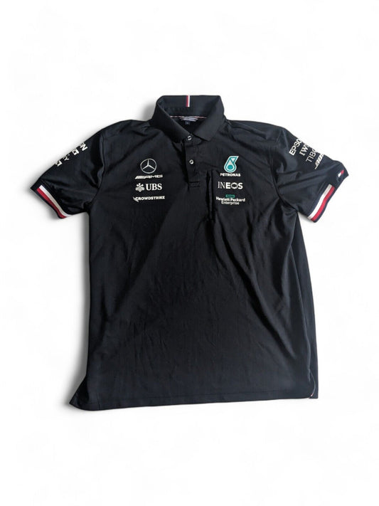 Mercedes F1 - Team Issue Polo Shirt - Tommy Hilfiger - Medium