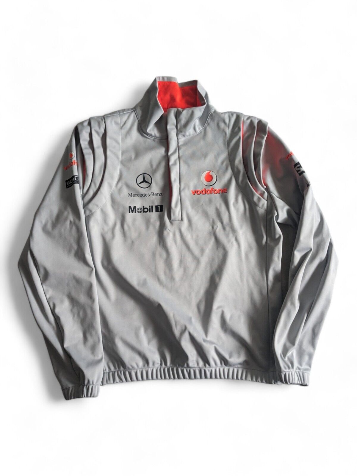 Vintage Mclaren Mercedes F1 - 1/4 Zip Soft Shell Fleece Jacket - Small