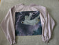 Taylor Swift – Olivia Cat Cropped Sweatshirt Pink Lightning Reputation – Large