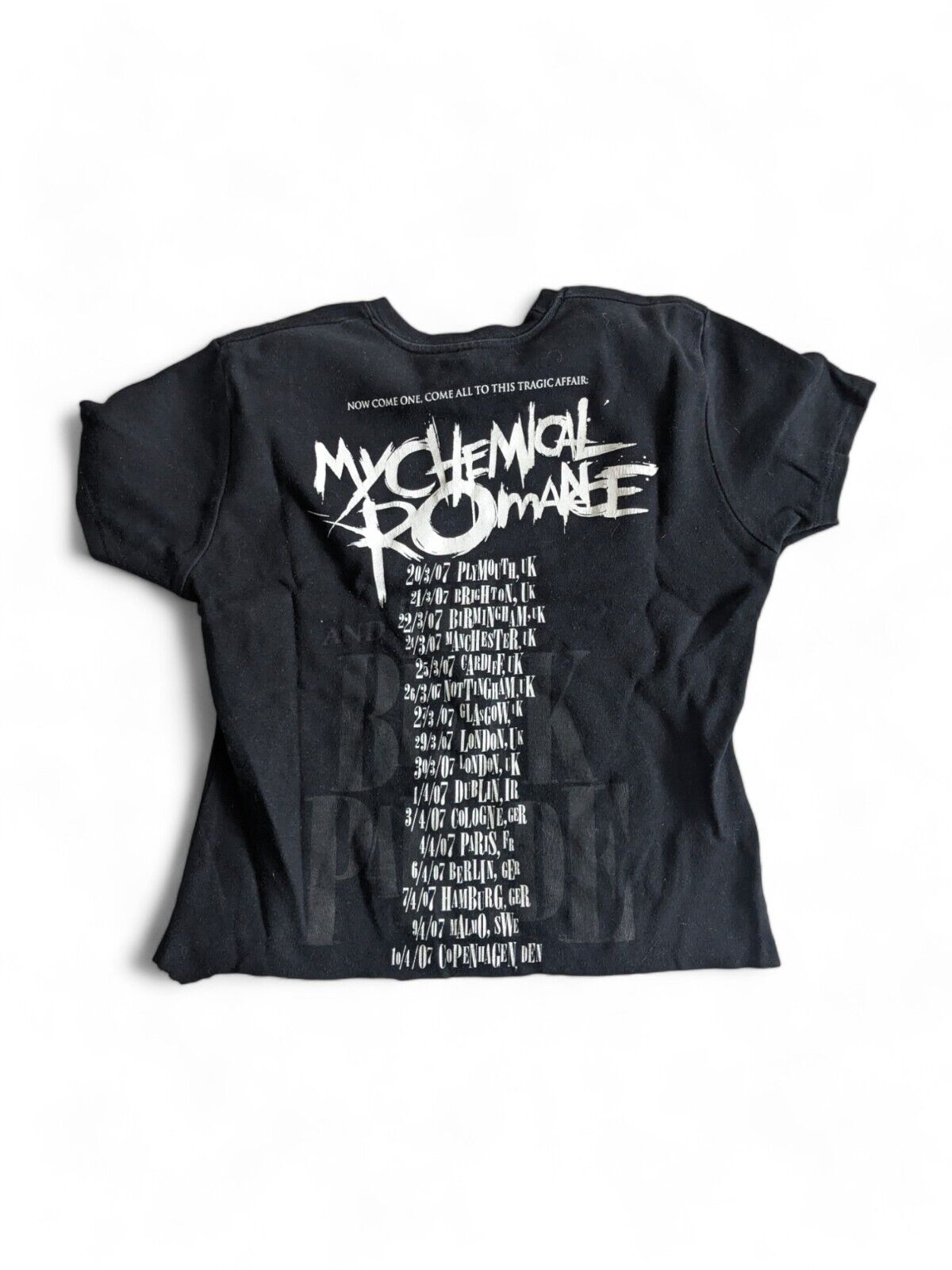 My Chemical Romance - Black Parade Tour T-Shirt Cropped - Medium