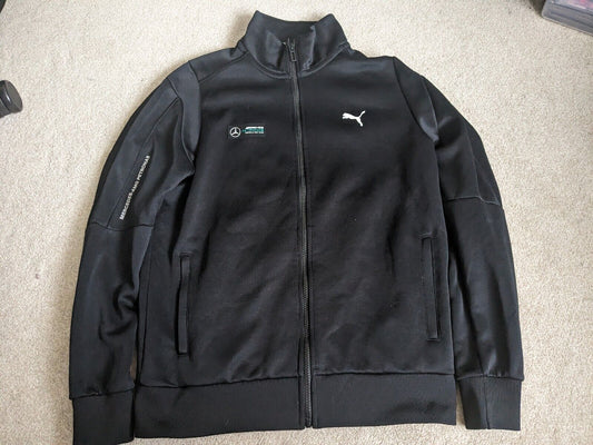 PUMA Mercedes F1  Track Jacket Tracksuit Top Zip Up Front Medium - Hamilton