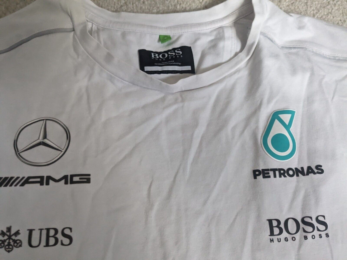 Mercedes Formula 1 Team Team Issue Long Sleeve Team issue T Shirt Sz Small