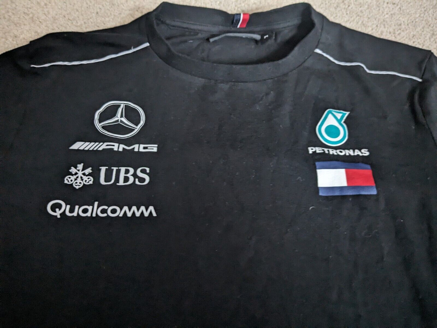 Mercedes AMG Petronas Long Sleeve Drivers Shirt Medium - Hamilton