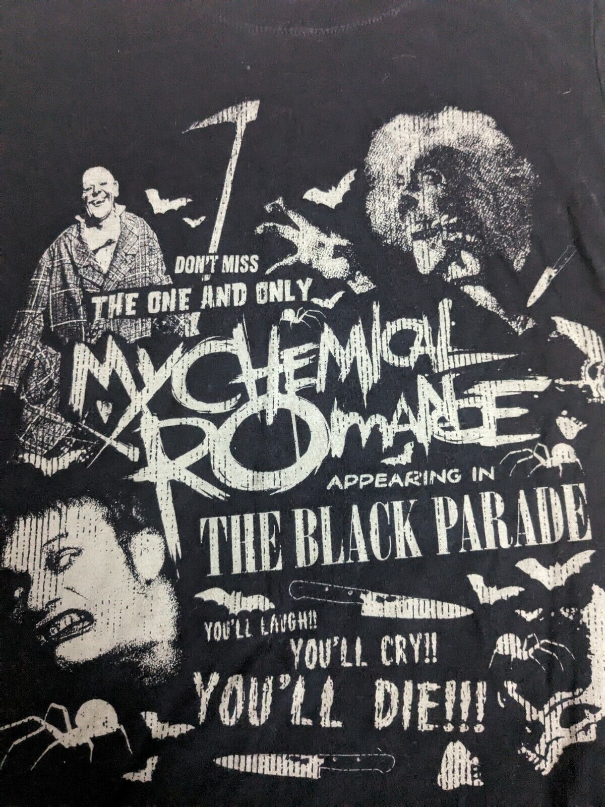 MCR My Chemical Romance The Black Parade Theatre T Shirt Black Size S