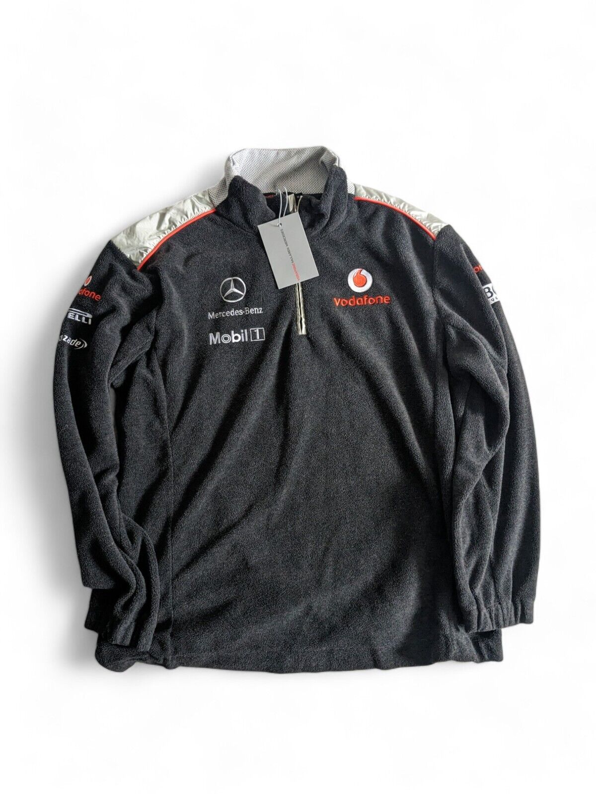 Brand New - Vintage Mclaren Mercedes - 1/4 Zip Fleece Jacket - XL