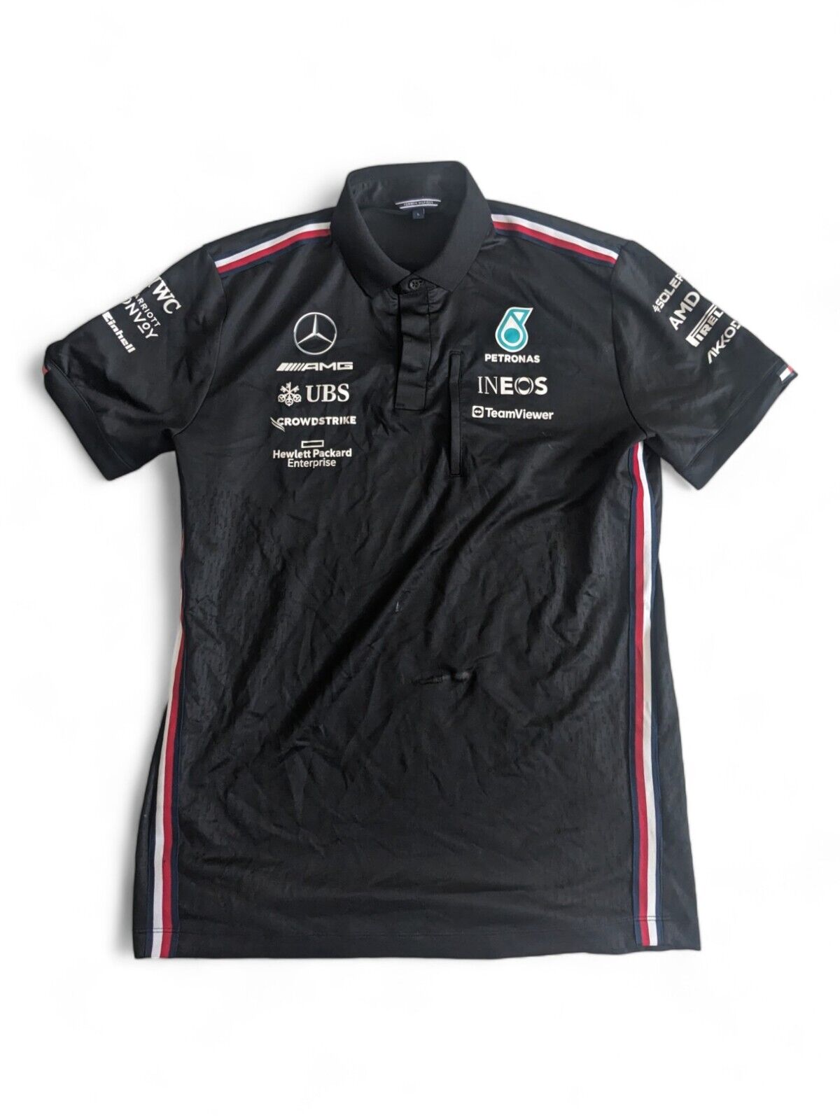 Mercedes F1 - 2023 Team Issue Tommy Hilfiger Polo Shirt - Large