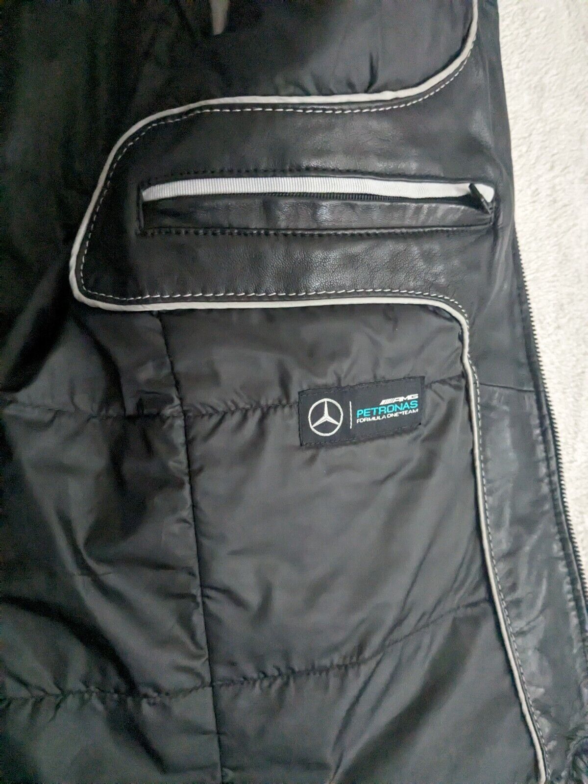 Mercedes F1 - Lamb Leather Jacket - EUR 48 Small