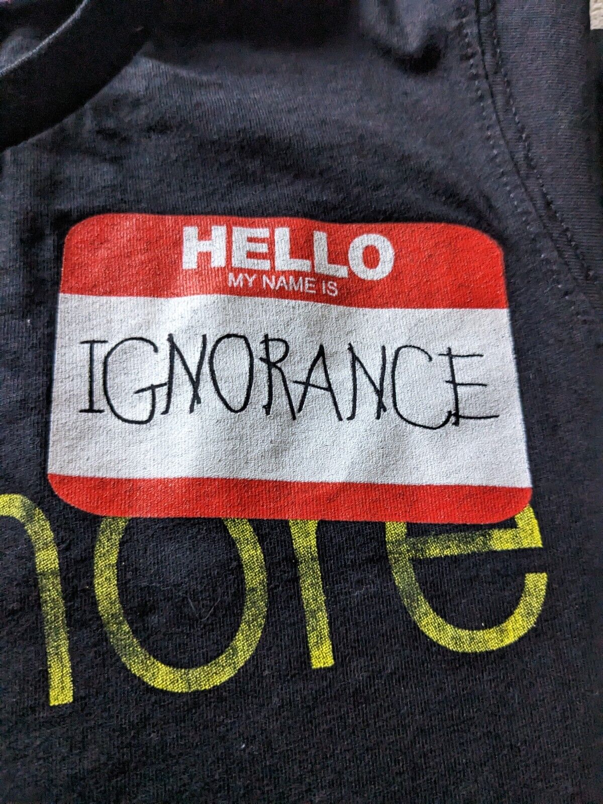 Paramore - Ignorance Name-Tag T-Shirt 2009 Tour- Small