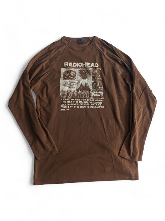 Vintage - Radiohead Long Sleeve T-Shirt - Kid A Amnesiac - XXL