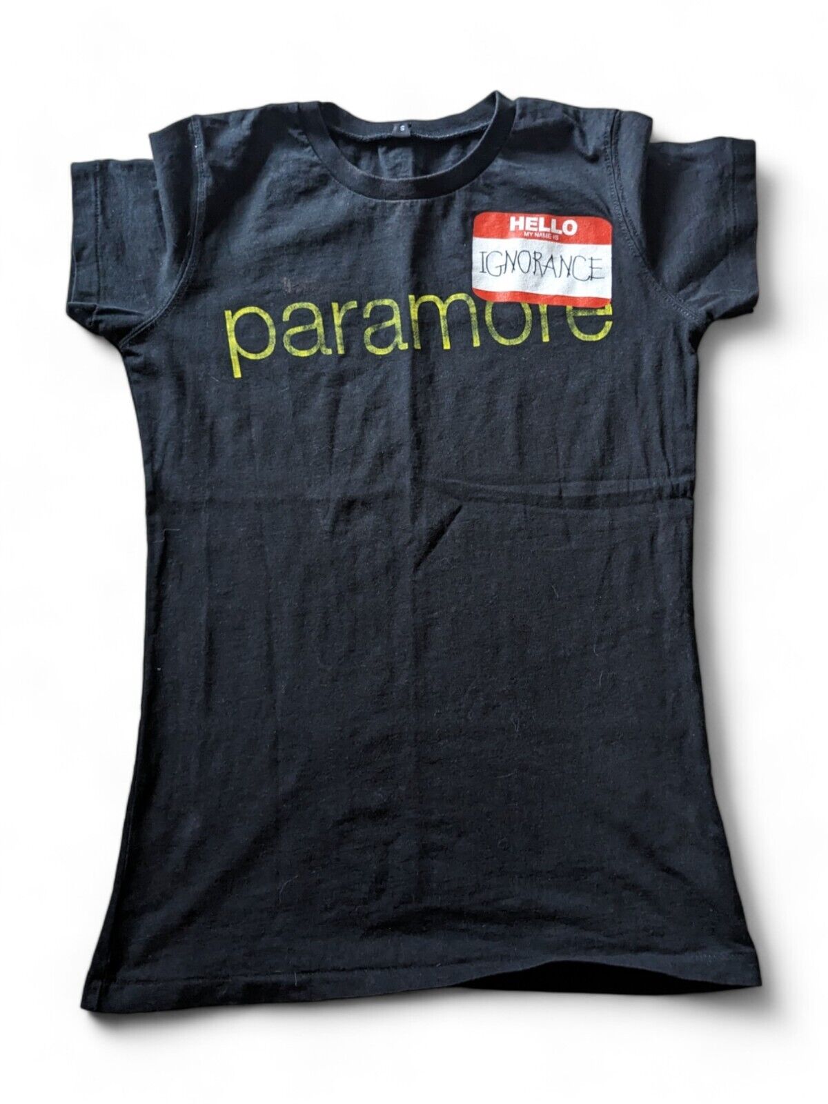 Paramore - Ignorance Name-Tag T-Shirt 2009 Tour- Small