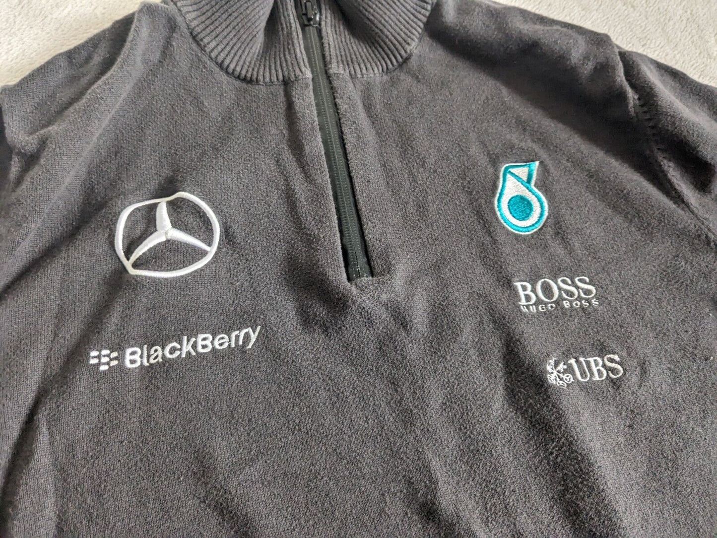 Mercedes F1 - 1/4 Zip Fleece Jumper - Medium