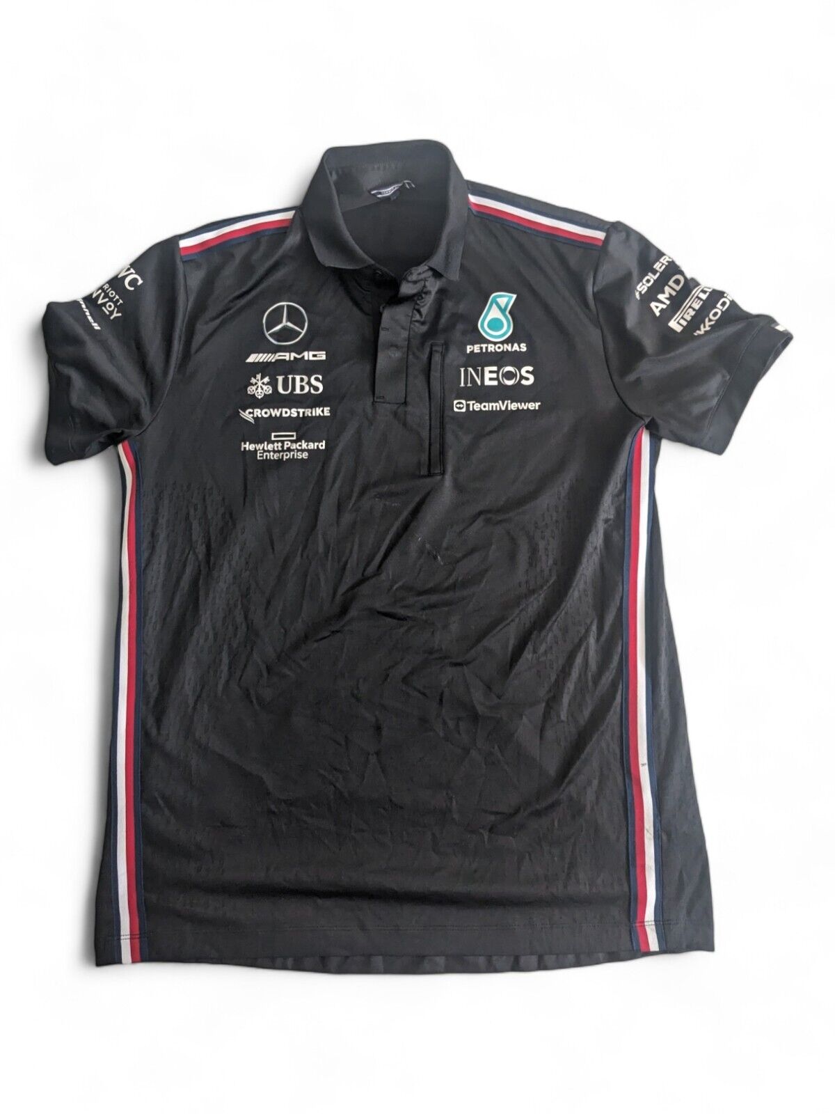 Mercedes F1 - 2023 Team Issue Tommy Hilfiger Polo Shirt - Large