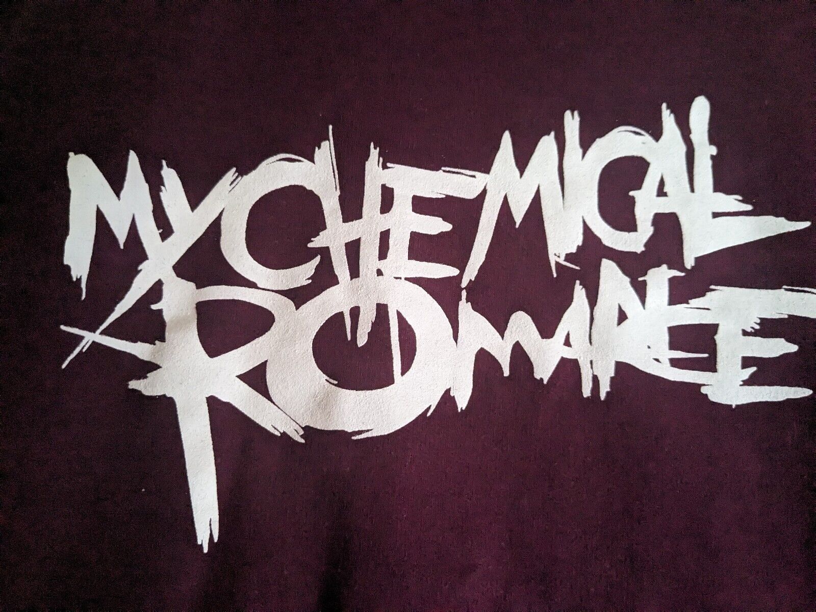 My Chemical Romance size Extra large burgundy maroon stretch jersey hoodie