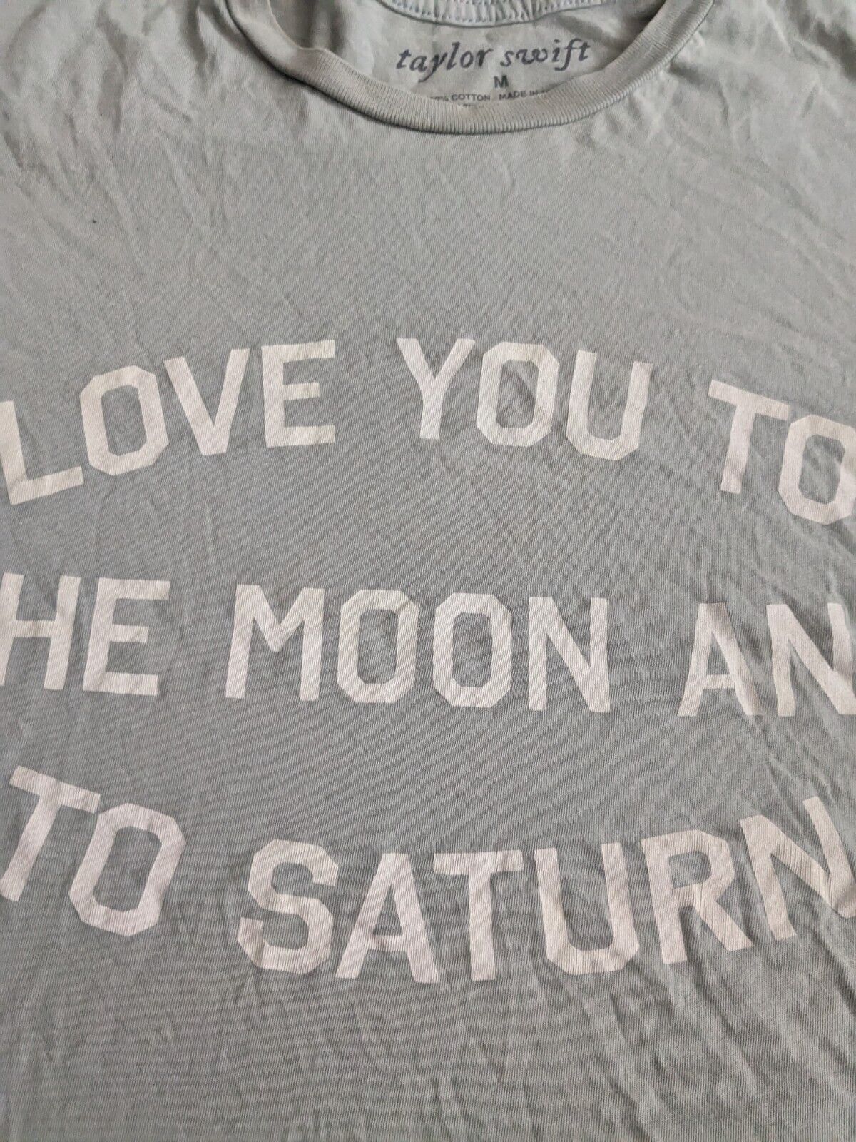 Taylor Swift - seven Love to Moon and Saturn Folklore T-Shirt - Medium