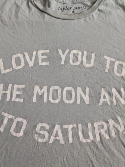 Taylor Swift - seven Love to Moon and Saturn Folklore T-Shirt - Medium