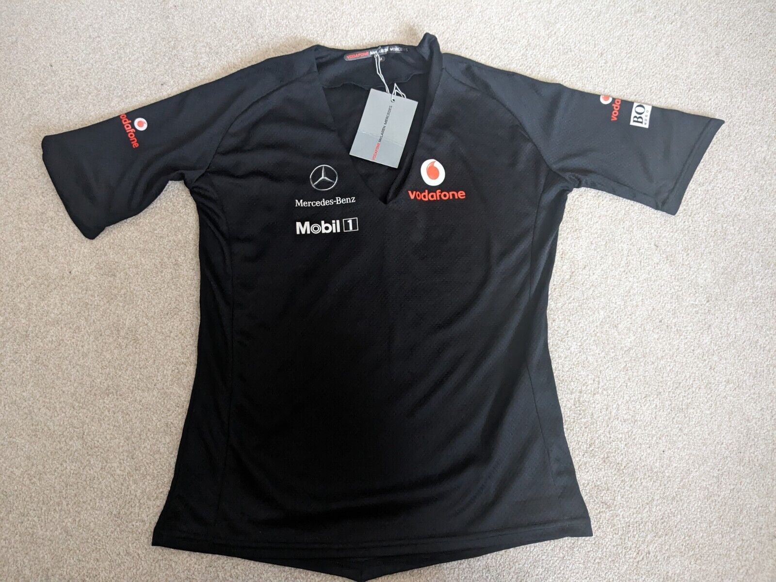 BNWT Women’s McLaren Mercedes T-shirt Black - Medium